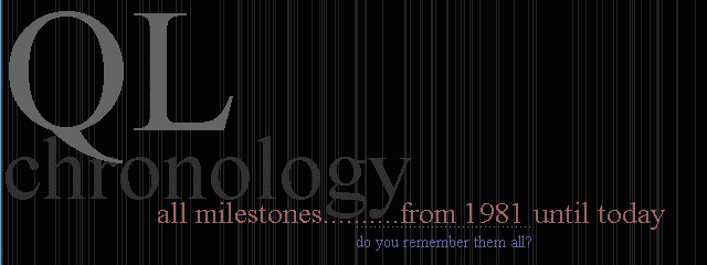 The Sinclair QL chronology, all milestones from 1981 until today - edited by Urs Knig